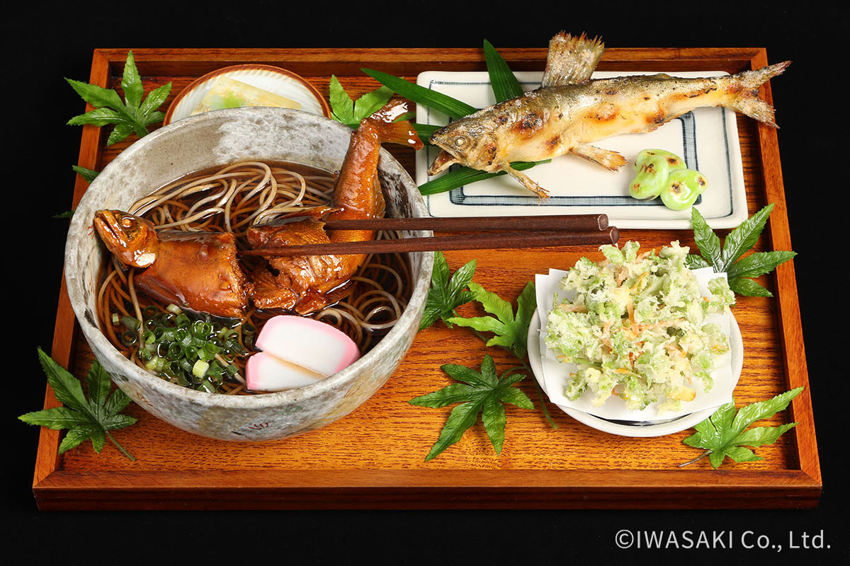 鮎そば定食