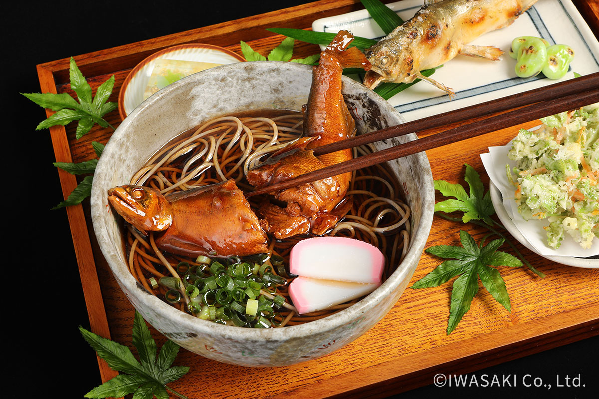 鮎そば定食