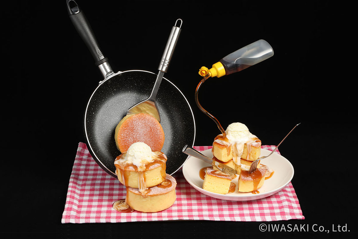 嫁が作ったパンケーキ