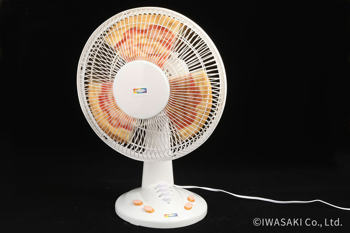 ピザが羽根の扇風機