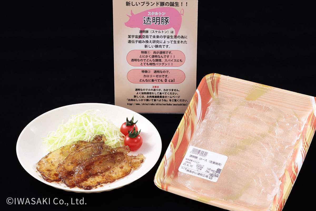 未来の食材「透明豚」