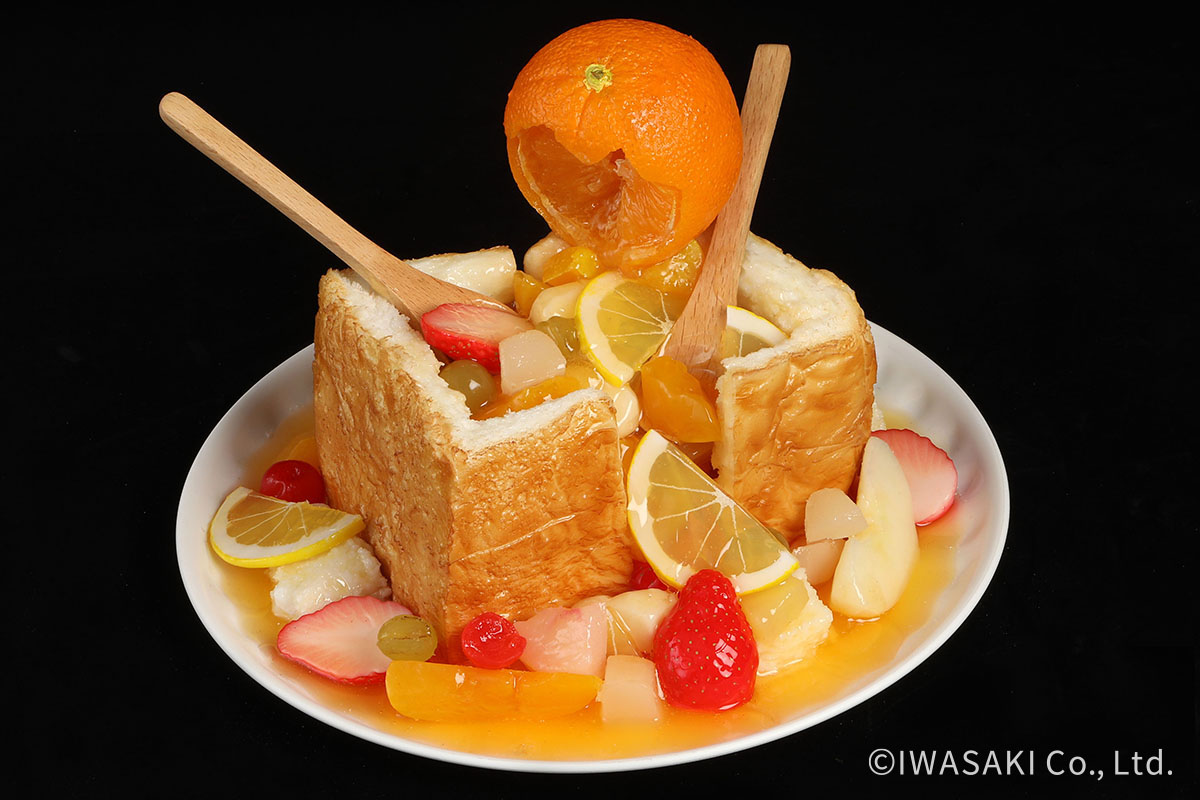 食パンのオレンジ果汁あふれるフルーツたっぷりポンチ